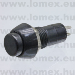 PBS-11BBLACK (FEM)  PUSH B. D=12 2P SPST - 45-05-34