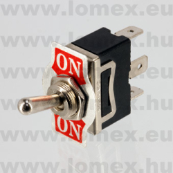 KN3-102-A2 (FEM) RoHS LEVER  D=12  3P SPDT - 45-08-80