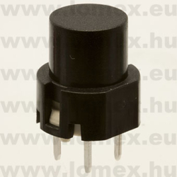 KS01-BV BLACK (HLY) RoHS TACT D=12/9mm SPST - 45-08-95