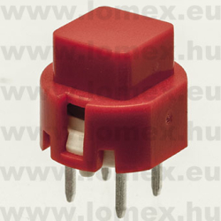 KS01-AV RED (HLY) RoHS TACT D=12/7.5x7.5mm SPST - 45-09-02