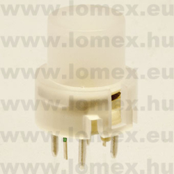 KS01-BLV-13 RED/GREEN LED (HLY) RoHS TACT D=12/9mm SPST - 45-09-07