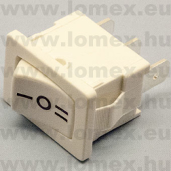 A1156221S000 (EVL) RoHS ROCKER 13x19 3P SPDT WH/WH - 45-10-41
