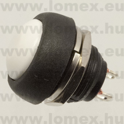 PBS-33BWHITE (FEM) RoHS PUSH B. D=12 2P SPST - 45-10-48