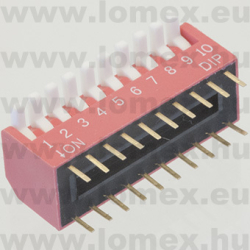 DPL-10-G-T (JFU) RoHS DIP SWITCH 10 - 45-11-58
