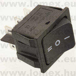 RS203-4C0 (FEM) RoHS ROCKER 22x30 6P DPDT ON-OFF-ON I-0-II - 45-12-09