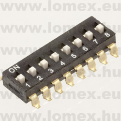 DAM-08 (JFU) RoHS SMD DIP SWITCH 8 - 45-12-28