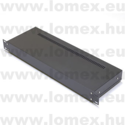 M44/G 440x150x 44 ALU FEKETE-GRAFIT   RACK 1U - 47-03-79