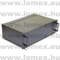 M47/G 440x282x132 ALU FEKETE-GRAFIT RACK 3U - 47-04-47
