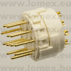 09151122602 (HRT) RoHS M23 HAN ROUND MALE INSERT 12P - 48-02-81