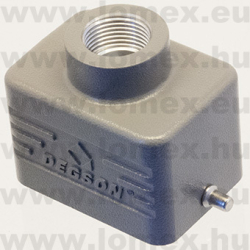 D6B-TE-2g-M20 (DEG) RoHS SIZE  3 HOOD 180° SIDE CLIP - 48-03-64