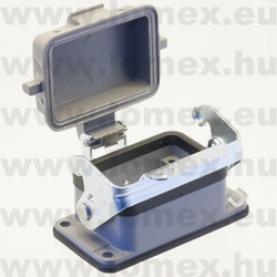 D6B-BK-1L-MCV (DEG) RoHS SIZE  3 HOOD SURF.M. 180° SIDE CLIP - 48-03-70