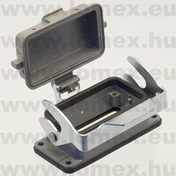 D10B-BK-1L-MCV (DEG) RoHS SIZE  4 HOOD SURF.M. 180° SIDE CLIP - 48-03-80