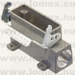 D16A-SF-1L-M25 (DEG) RoHS SIZE  5 HOOD SURF.M.  90° SIDE CLIP - 48-03-89
