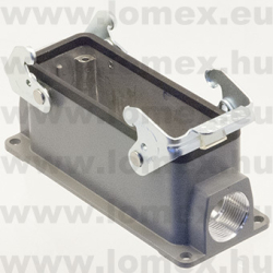 D24B-SF-2L-M25 (DEG) RoHS SIZE  8 HOOD SURF.M. 90° LOCKING CLIP - 48-04-23