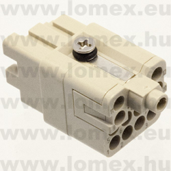 DQ-012-FC (DEG) RoHS SIZE  1 INSERT FEMALE 12 P - 48-04-39