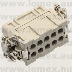 DA-010-FC (DEG) RoHS SIZE  2 INSERT FEMALE 10 P - 48-04-43