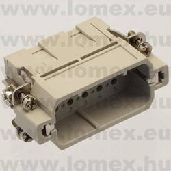 DA-010-MC (DEG) RoHS SIZE  2 INSERT MALE 10 P - 48-04-45
