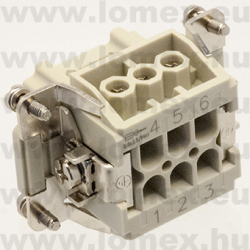 DE-006-F (DEG) RoHS SIZE  3 INSERT FEMALE  6 P - 48-04-48