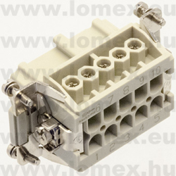DE-010-F (DEG) RoHS RoHS SIZE  4 INSERT FEMALE 10 P - 48-04-56