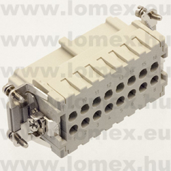 DE-016-FC (DEG) RoHS SIZE  6 INSERT FEMALE 16 P - 48-04-77