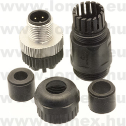 PB-M12A-04P-MM-SL7001 (DEG) RoHS M12 4 POL MALE A-code - 48-05-26