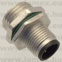 SD-M12A-03P-MM-SH8001 (DEG) RoHS M12 3POL MALE A-code FRONT SOLDER - 48-05-38