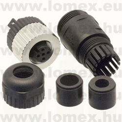 PB-M12A-05P-FF-SL7001 (DEG) RoHS M12 5POL FEMALE - 48-05-41