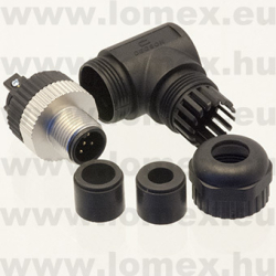 PB-M12A-05P-MM-SR7001 (DEG) RoHS M12 5POL MALE A-code 90° - 48-05-45