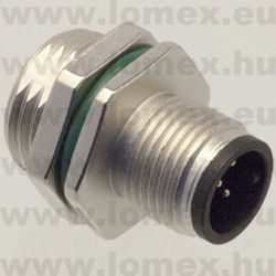 SD-M12A-05P-MM-SH8001 (DEG) RoHS M12 5POL MALE A-code FRONT SOLDER - 48-05-46
