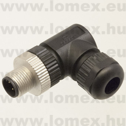 PA-M12A-04P-MM-SR7001 (DEG) RoHS M12 4POL MALE A-code 90° - 48-05-69
