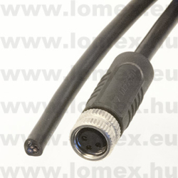 PMSH-M8A-03P-FF-SL7C03 (DEG) RoHS M8 SHIELDED 3POL FEMALE A-code CABLE 3m - 48-06-15