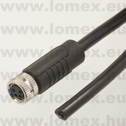 PMSH-M8A-04P-FF-SL7C03 (DEG) RoHS M8 SHIELDED 4POL FEMALE A-code CABLE 3m - 48-06-17