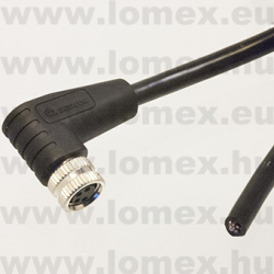 PMSH-M8A-04P-FF-SR7C03 (DEG) RoHS M8 SHIELDED 4POL FEMALE 90° A-code CABLE 3m - 48-06-21