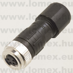 PA-M8A-04P-FF-SL7001 (DEG) RoHS M8 4P FEMALE A-code - 48-06-25
