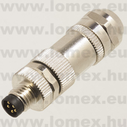 PASH-M8B-05P-MM-SL7001 (DEG) RoHS M8 SHIELDED 5P MALE B-code FÉM - 48-06-33