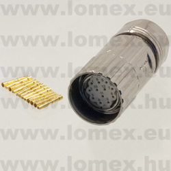 PCSH-M23R-12P-FF-SL7001 (DEG) RoHS M23 SHIELDED 12P FEMALE  FÉM - 48-06-50