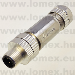 PBSH-M12D-04P-MM-SL7002 (DEG) RoHS M12 4POL MALE D-code SHIELDED - 48-06-54