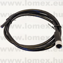 PM-M8A-03P-FF-SL7A01 (DEG) RoHS M8 3POL FEMALE A-code CABLE 1m - 48-06-60