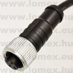 PM-M12A-04P-FF-SL8C01 (DEG) RoHS M12 4POL FEMALE A-code CABLE 1m - 48-06-78
