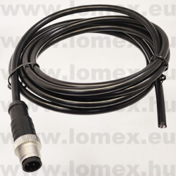 PM-M12A-04P-MM-SL8C02 (DEG) RoHS M12 4POL MALE A-code CABLE 2m - 48-06-82