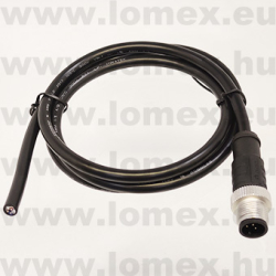 PM-M12A-05P-MM-SL8C01 (DEG) RoHS M12 5POL MALE A-code CABLE 1m - 48-06-87