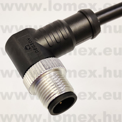 PM-M12A-05P-MM-SR8C01 (DEG) RoHS M12 5POL MALE 90° A-code CABLE 1m - 48-06-89