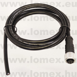 PM-M12B-05P-FF-SL8C02 (DEG) RoHS  M12 5POL FEMALE B-code CABLE 2m - 48-07-03
