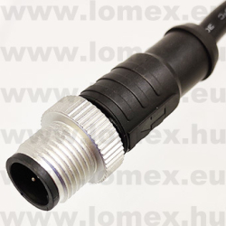 PM-M12B-05P-MM-SL8C01 (DEG) RoHS M12 5POL MALE B-code CABLE 1m - 48-07-05