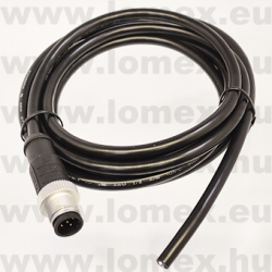 PM-M12B-05P-MM-SL8C02 (DEG) RoHS M12 5POL MALE B-code CABLE 2m - 48-07-06