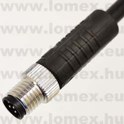 PM-M8A-06P-MM-SL7C01 (DEG) RoHS M8 6POL MALE A-code CABLE 1m - 48-07-14