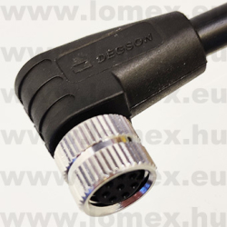 PM-M8A-08P-FF-SR7C01 (DEG) RoHS M8 8POL FEMALE 90° A-code CABLE 1m - 48-07-17