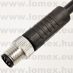 PM-M8A-08P-MM-SL7C01 (DEG) RoHS M8 8POL MALE A-code CABLE 1m - 48-07-18