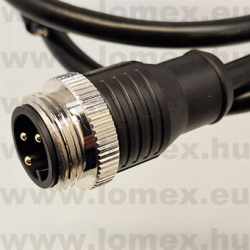 PM-MC-03P-MM-SL8A01 (DEG) RoHS 7/8"-16UN 3POL MALE A-code PVC CABLE 1m - 48-07-29
