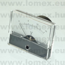 MŰSZER ANALOG  PM-2/15V  DO-60  15V  60x47mm - 52-00-09